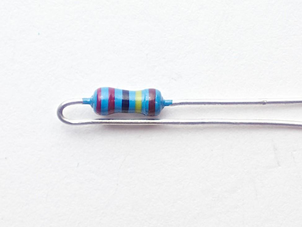 Bending R13 resistor lead