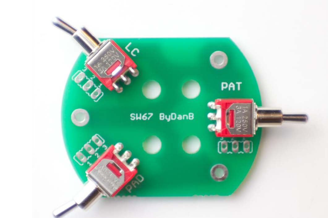 2-position S2 switch installed on PCB