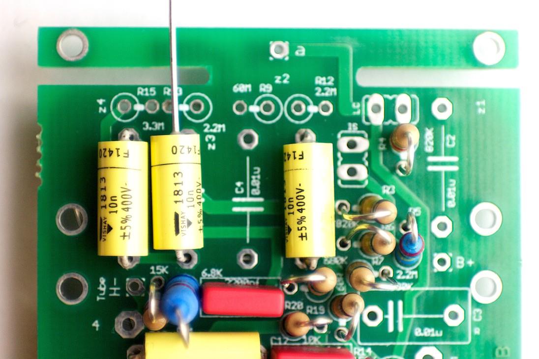 Installing capacitor C7 on main PCB