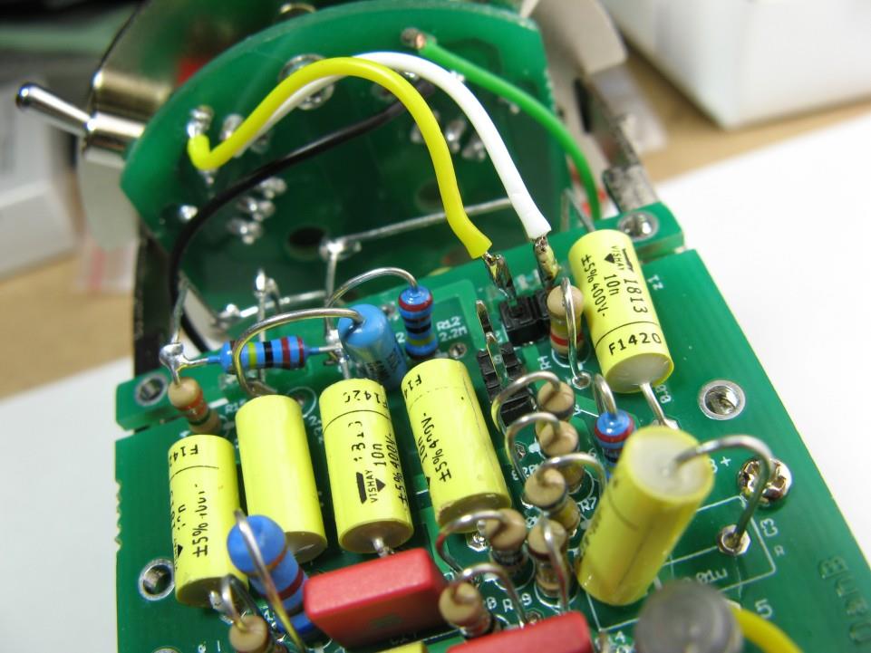 Low-cut LC wire being routed