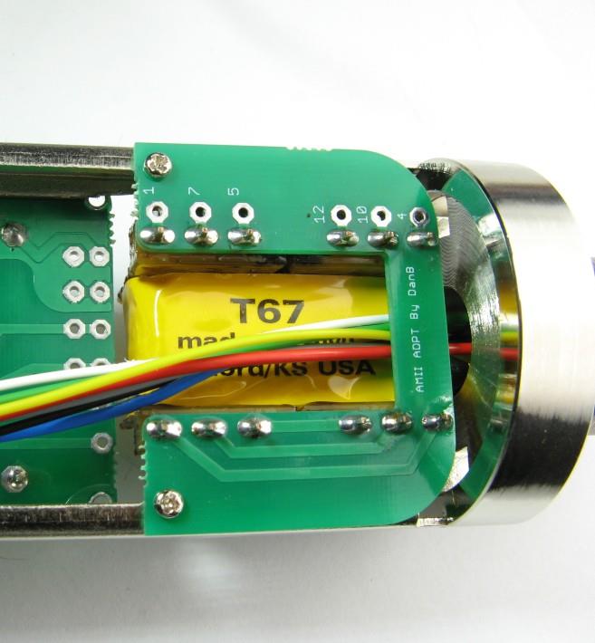 Transformer PCB secured with screws