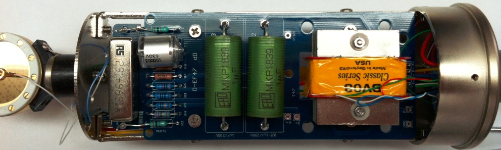 Completed D-EF47 microphone, fully assembled